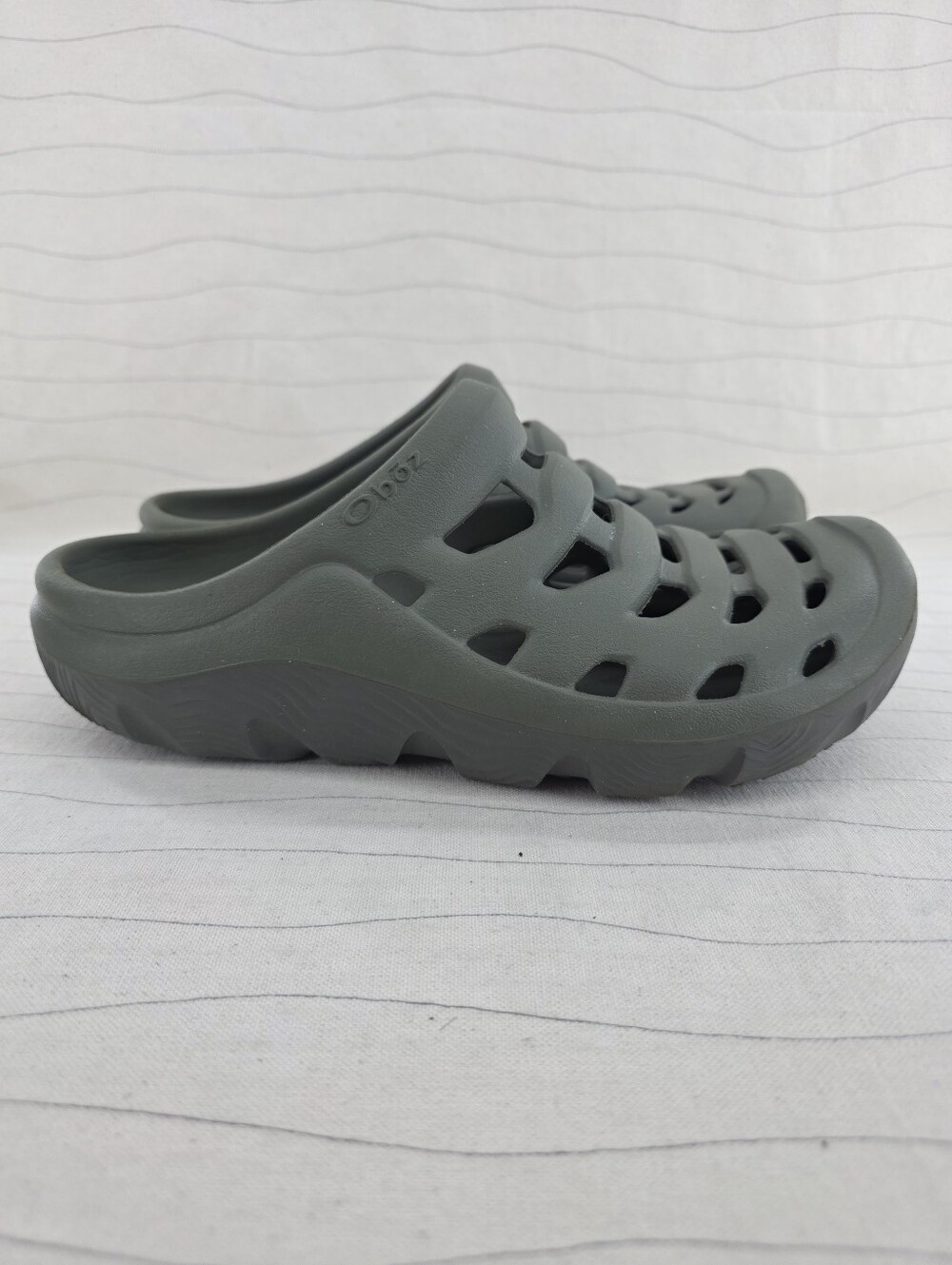 Oboz Mens Whakata Coast Olive Green Gray Clogs Slides Slip On Shoes Size 7